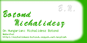 botond michalidesz business card